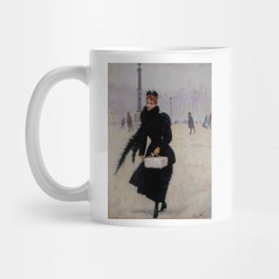 Parisian Woman on the Place de la Concorde by Jean Beraud Mug